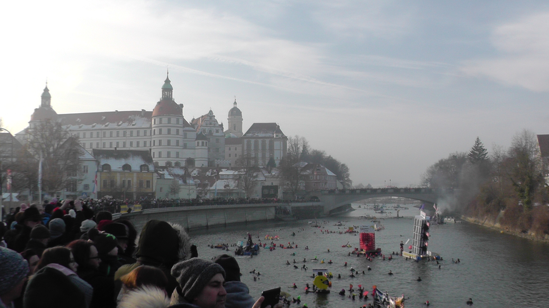 Donauschwimmen im Januar.