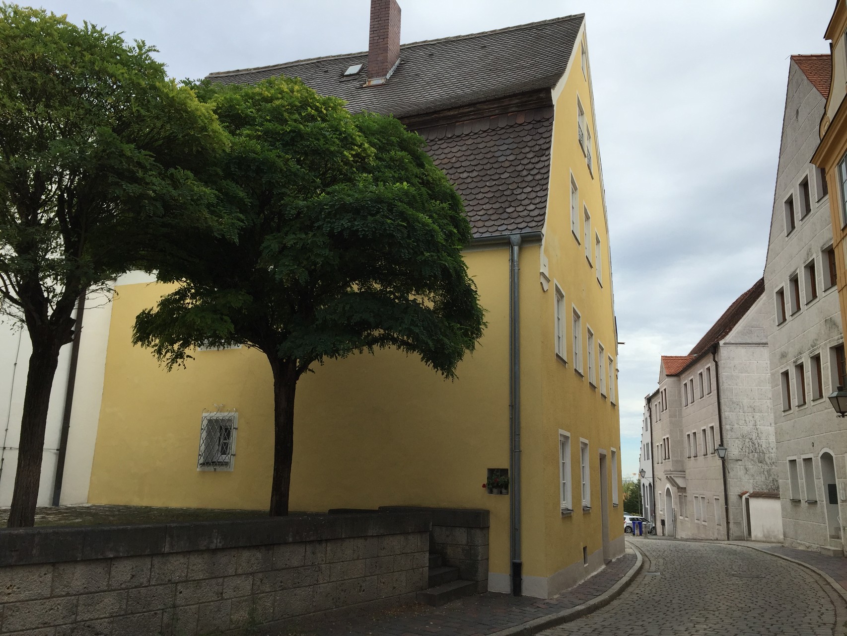 Blick auf die Ferienwohnung am Schloss